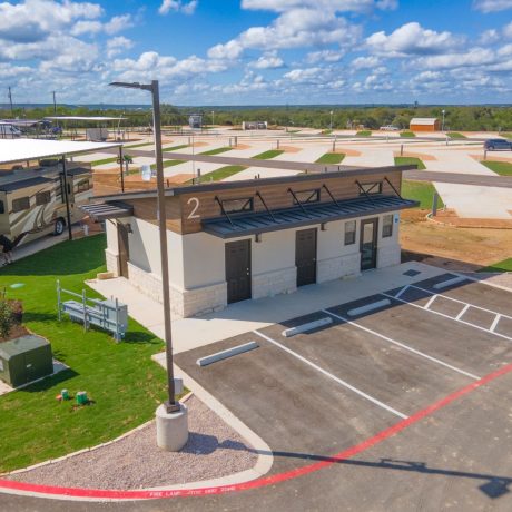 Reagan Ridge RV aerial view of the office
